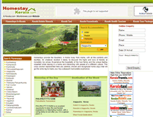 Tablet Screenshot of homestaykerala.com